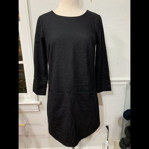 J. Crew Long Sleeved Black Wool Tunic, women’s size 2